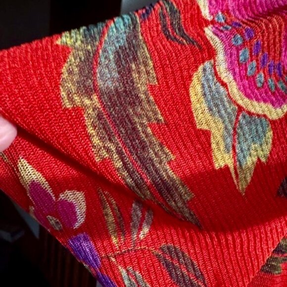 Vivienne Tam Vintage Floral Motif Bolero/Jacket Early 2000's- Stunning! L - Picture 5 of 9